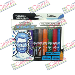 PLUMONES CRAYOLA ALTERNATIVE 10 PIEZAS