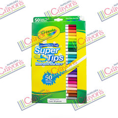 PLUMONES CRAYOLA SUPER TIPS 50PZS