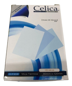 MICA TERMICA CELICA 80X120MM 100PZS