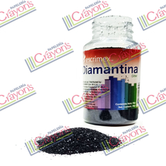 DIAMANTINA ESCRIMEX 90GR NEGRO - Papeleria Crayons