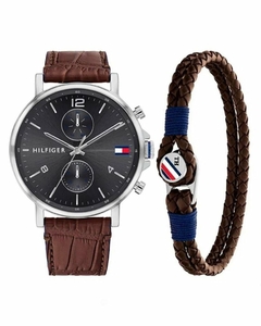 Gift Set Reloj Hombre Tommy Hilfiger + Pulsera Cuero 2770076 - tienda online