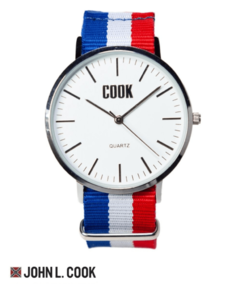 Reloj John L Cook Unisex Fashion Tela 3686