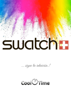 Reloj Swatch Mujer Celeste Glittersky Suos400 Malla Silicona en internet