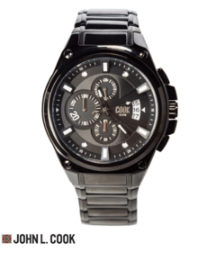 Reloj John L. Cook Hombre Velvet Cronógrafo Acero 5623