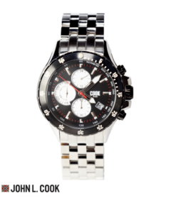 Reloj John L. Cook Hombre Velvet Cronofrafo Acero 5624