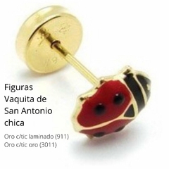 Aro Abridor Lili Modelo 911 Figuras Vaquita San Antonio Chica Tic Laminado - Joyel