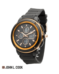 Reloj John L Cook Unisex Ana-digi Sport Caucho 9386