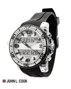 Reloj John L Cook Hombre Ana Digi Sport Caucho 9413