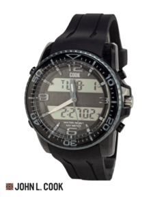 Reloj John L. Cook Hombre Ana Digi Sport Caucho 9415