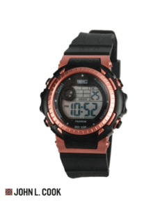Reloj John L. Cook Unisex Digital Sport Caucho 9497