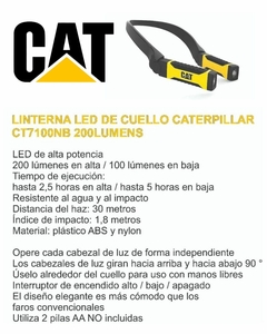 Linterna Led De Cuello 200 Lumens Caterpillar CT7100NB - tienda online