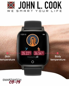 Smartwatch john l cook co19 alerta temperatura cardio - Joyel