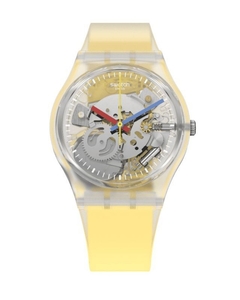 Reloj Swatch Mujer Monthly Drops Clearly Yellow Striped GE291 - comprar online
