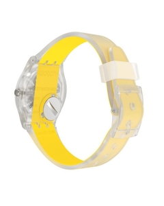 Reloj Swatch Mujer Monthly Drops Clearly Yellow Striped GE291 - tienda online
