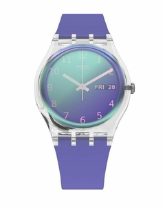 Reloj Swatch Mujer Ultralavande Ge718 Silicona Violeta 3 Bar