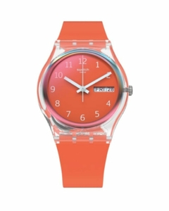 Reloj Swatch Mujer Essentials Red Away Ge722 Silicona Rojo