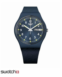 Reloj Swatch Mujer Sir Blue Gn718 Silicona Sumergible 3 Bar