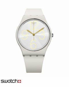 Reloj Swatch Mujer Beige Sheerchic Gt107 Silicona Sumergible