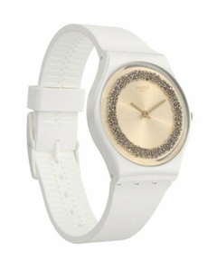 Reloj Swatch Mujer Blanco Swarovski Gw199 Sparklelight Wr - comprar online