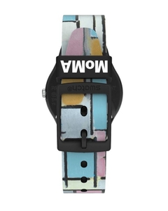 Reloj Swatch Mujer Moma Composition In Oval With Color Planes 1 by Piet Mondrian Gz350