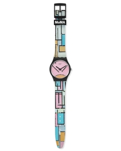 Reloj Swatch Mujer Moma Composition In Oval With Color Planes 1 by Piet Mondrian Gz350 - Joyel