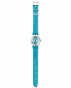 Reloj Swatch Mujer Glitter Celeste Originals Lk392 Silicona - comprar online