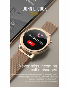 Smartwatch John L. Cook Queen Temperatura Ciclo Femenino