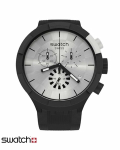 Reloj Swatch Unisex Big Bold Chrono Chequered Silver Sb02b404