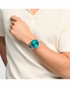 Reloj Swatch Unisex Big Bold Irony Aqua Shimmer SB07S100G - Joyel