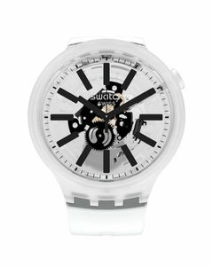 Reloj Swatch Unisex Big Bold Blackinjelly Blanco So27e101 - comprar online