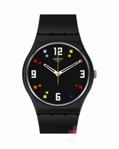 Reloj Swatch Unisex Black Carousel Squares SO28B705 en internet