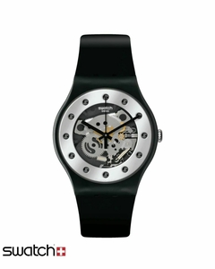 Reloj Swatch Unisex Sparkling Circle Silver Glam SO29B109