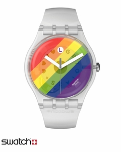 Reloj Swatch Unisex Pride Stripe Fierce SO29K701