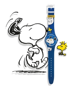 Reloj Swatch Unisex Snoopy Peanuts Hee Hee Hee SO29Z106 - tienda online