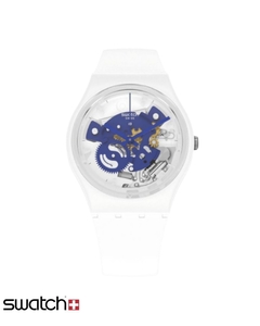 Reloj Swatch Mujer Bioceramic TIME TO BLUE SMALL SO31W103