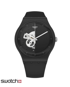 Reloj Swatch Unisex Bioceramic LIVE TIME BLACK So32b107