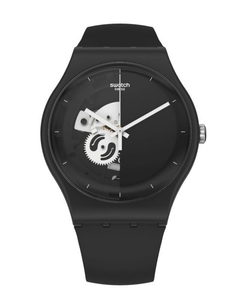 Reloj Swatch Unisex Bioceramic LIVE TIME BLACK So32b107 - comprar online