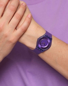 Reloj Swatch Mujer Monthly Drops Purple Time SS08V103 - tienda online