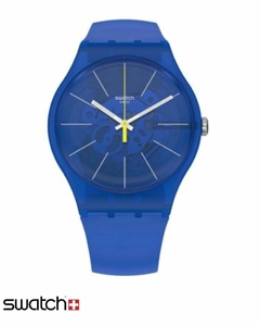 Reloj Swatch Unisex Blue Sirup Azul Suon142 Silicona 3 Bar