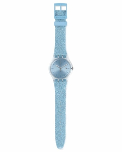 Reloj Swatch Mujer Celeste Glittersky Suos400 Malla Silicona - comprar online