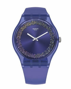 Reloj Swatch Mujer Purple Rings Suov106 Sumergible Silicona