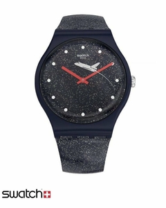 Reloj Swatch Unisex Azul Moonraker Suoz305 3 Bar Silicona