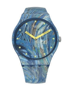 Reloj Swatch MoMA The Starry Night by Vincent Van Gogh SUOZ335 - comprar online