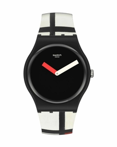 Reloj Swatch Unisex Red, Blue And White, By Piet Mondrian SUOZ344 - comprar online