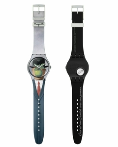 Reloj Swatch Unisex Art Journey 2023 Le Fils De L'homme By Rene Magritte SUOZ350 - Joyel