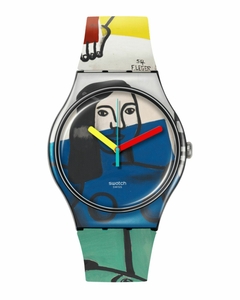 Reloj Swatch x Tate Gallery Leger's Two Women Holding Flowers SUOZ363 - comprar online