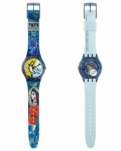 Reloj Swatch X Tate Gallery Chagall's Blue Circus SUOZ365 - tienda online