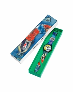 Imagen de Reloj Swatch X Tate Gallery Chagall's Blue Circus SUOZ365