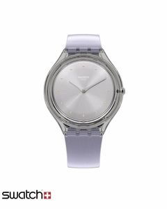 Reloj Swatch Mujer Lavanda Skin Love Svok110 Silicona