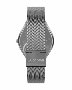 Reloj Swatch Mujer Skin Irony Skinsand Syxs117m Plateado - tienda online